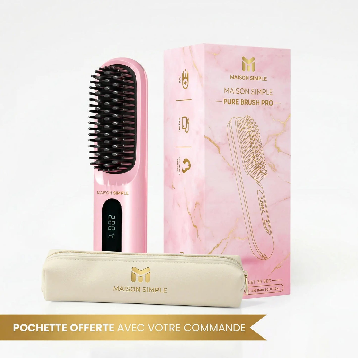 La PREMIÈRE brosse coiffante intelligente pour cheveux courts