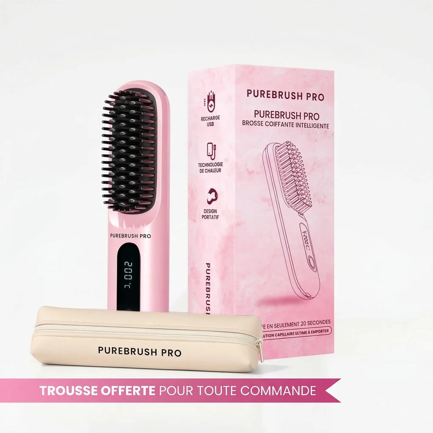 La PREMIÈRE brosse coiffante intelligente pour cheveux courts