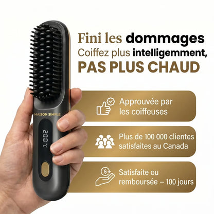 La PREMIÈRE brosse coiffante intelligente pour cheveux courts