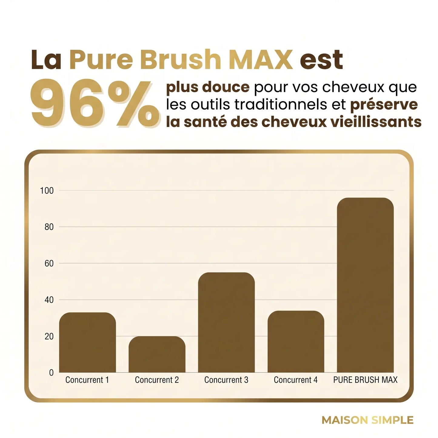 Pure Brush MAX — Brosse sans fil Maison Simple + Pochette de voyage offerte