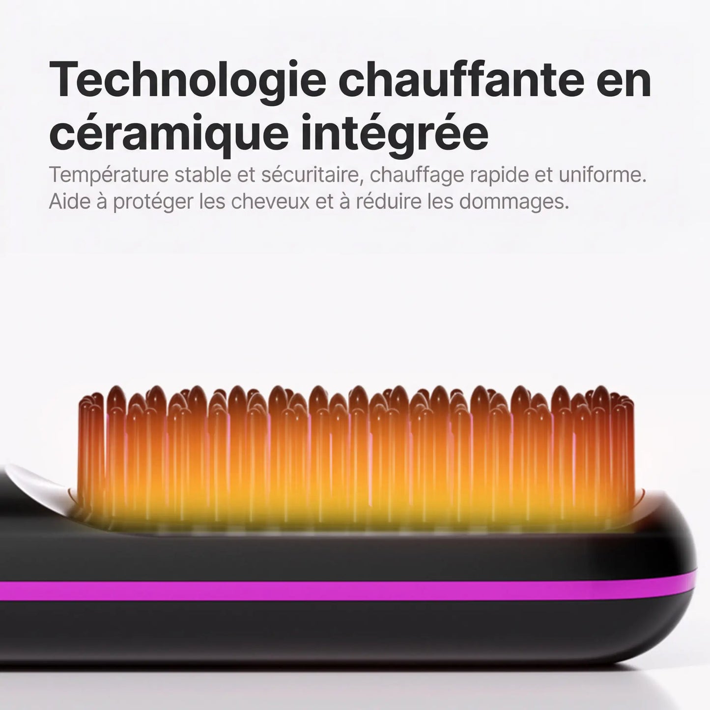 La PREMIÈRE brosse coiffante intelligente pour cheveux courts