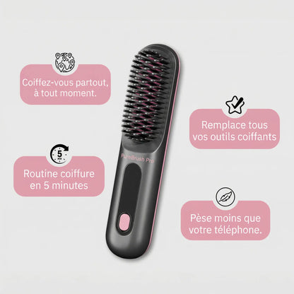 La PREMIÈRE brosse coiffante intelligente pour cheveux courts