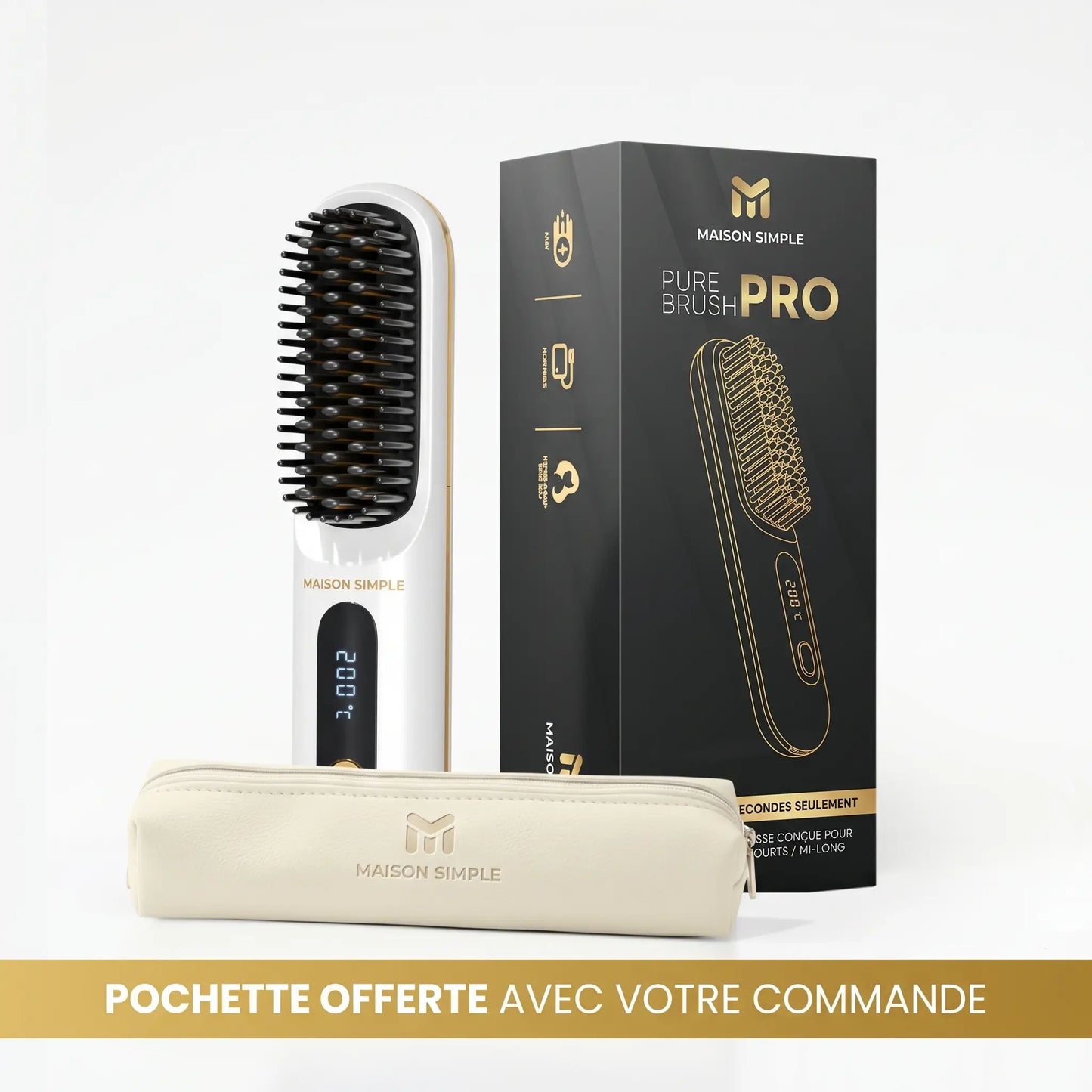 La PREMIÈRE brosse coiffante intelligente pour cheveux courts