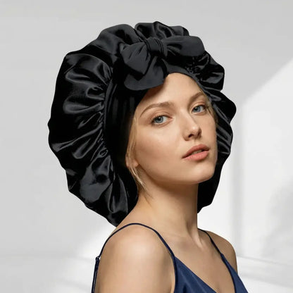 Bonnet de nuit en soie double épaisseur