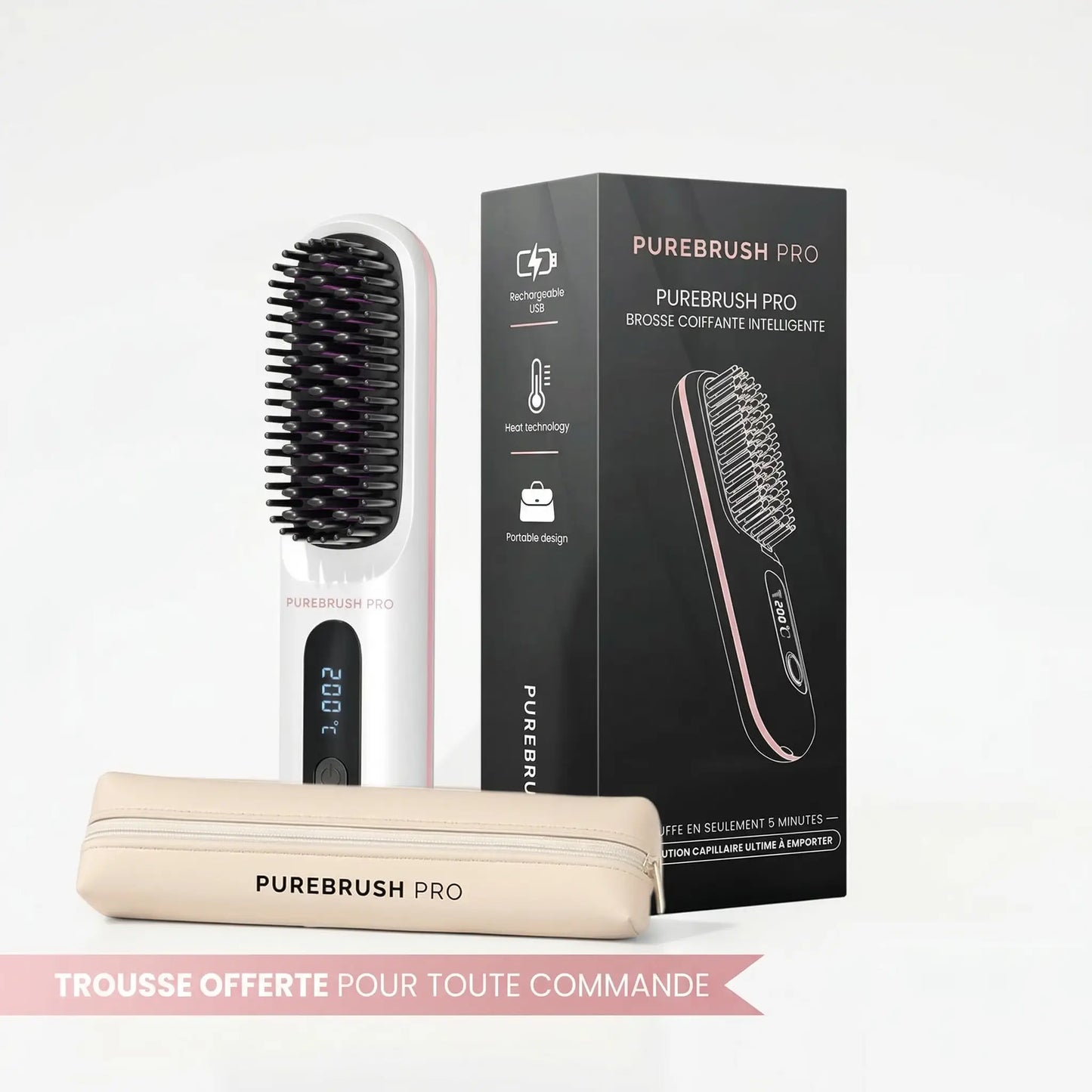 La PREMIÈRE brosse coiffante intelligente pour cheveux courts