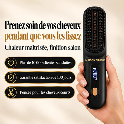 Brosse Maison Simple en main : prenez soin de vos cheveux pendant que vous les lissez