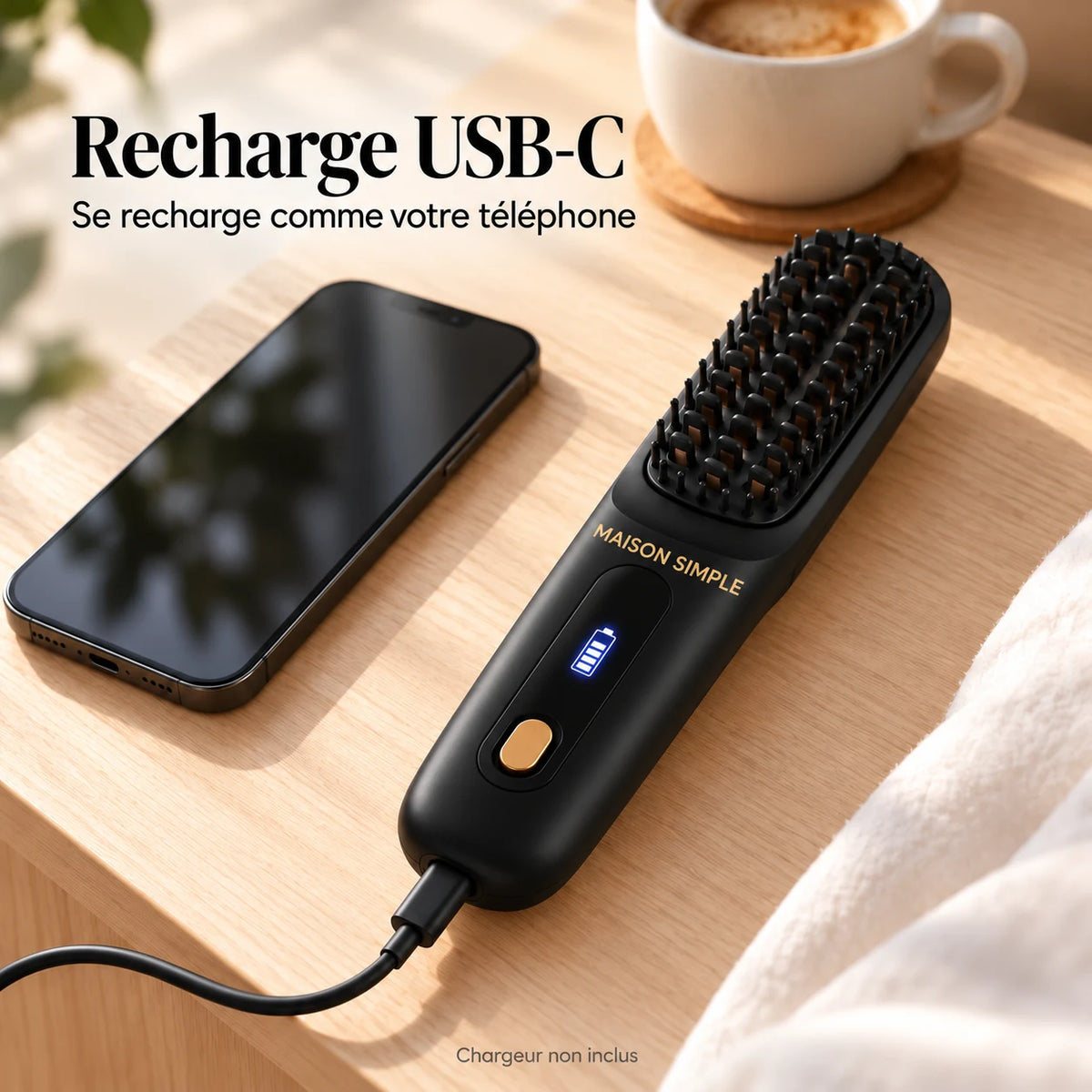 Recharge USB-C de la brosse Maison Simple