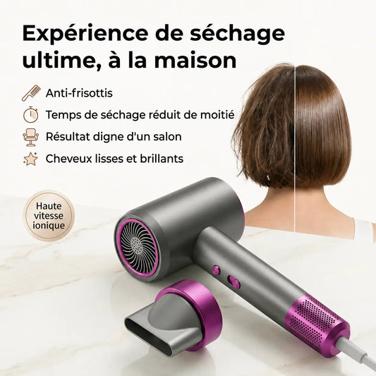 PureFlow PRO | Sèche-cheveux haute vitesse ionique, anti-frisottis & brillance