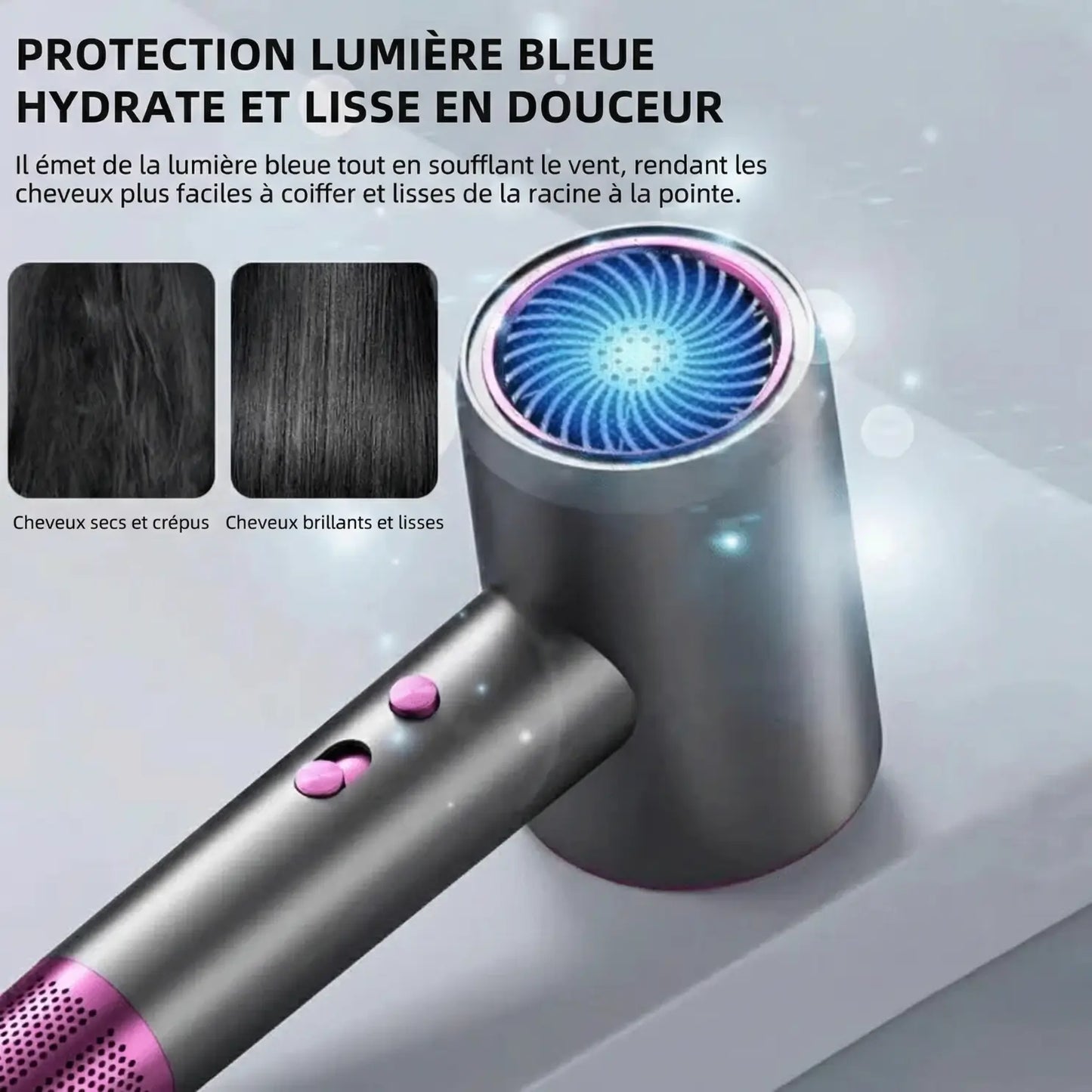 Sèche-cheveux haute vitesse ionique | Séchage rapide, Anti-frisottis & Brillance